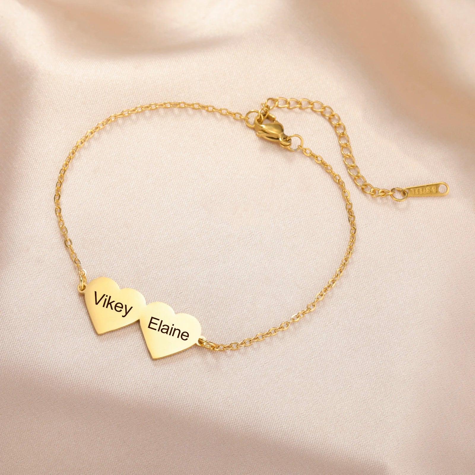 Double Heart Bracelet