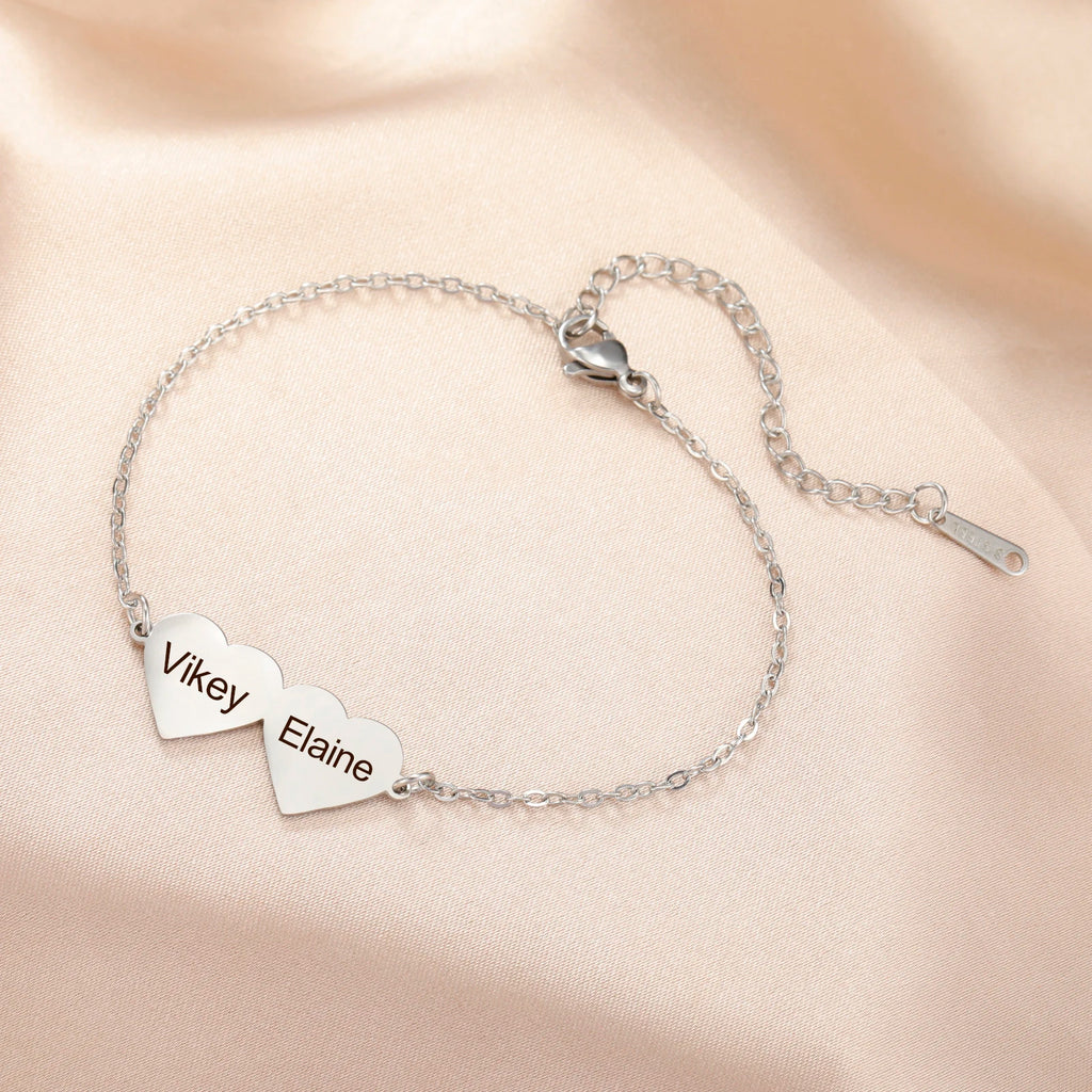 Double Heart Bracelet