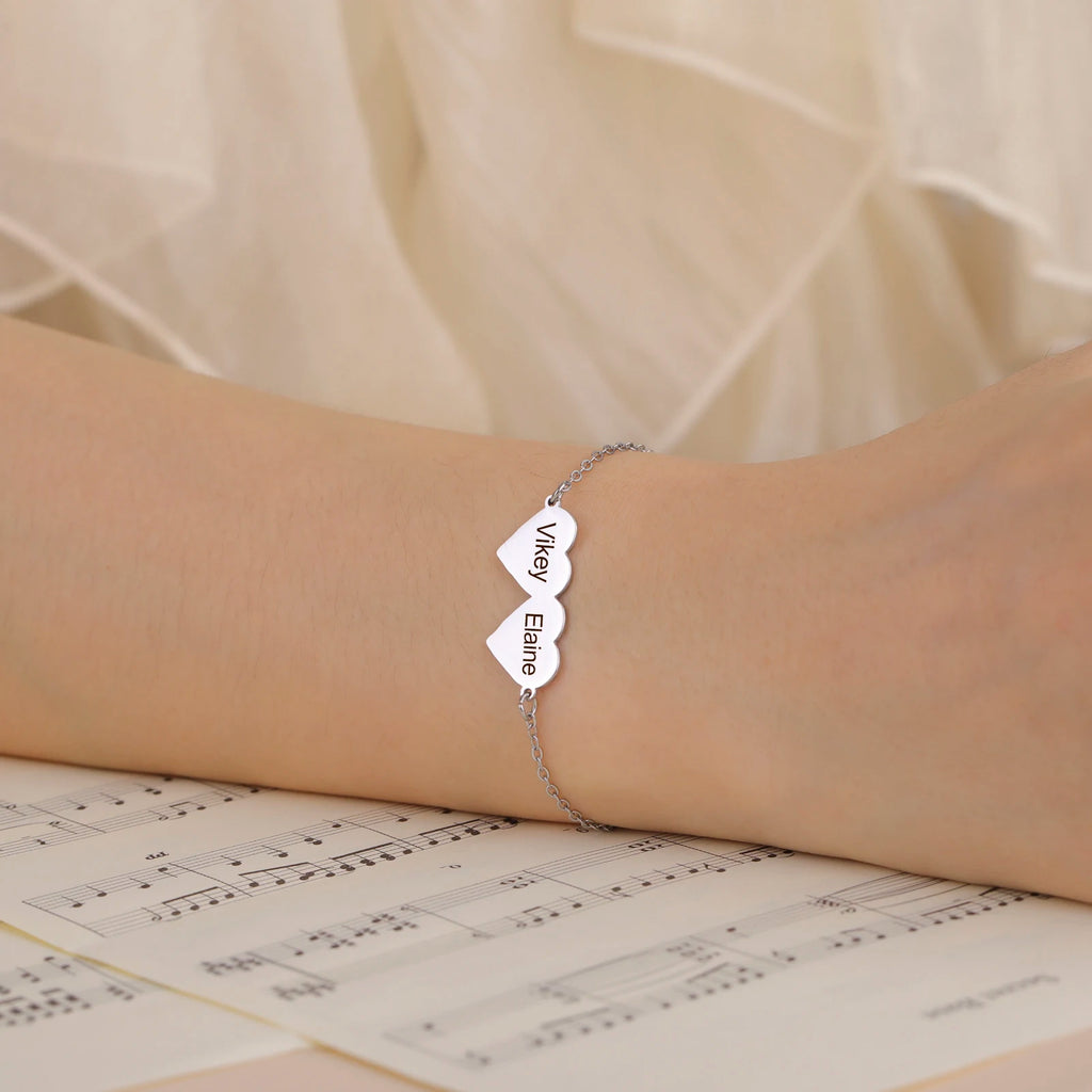Double Heart Bracelet