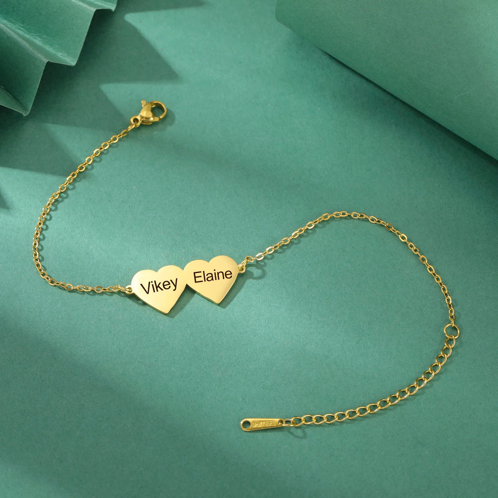 Double Heart Bracelet
